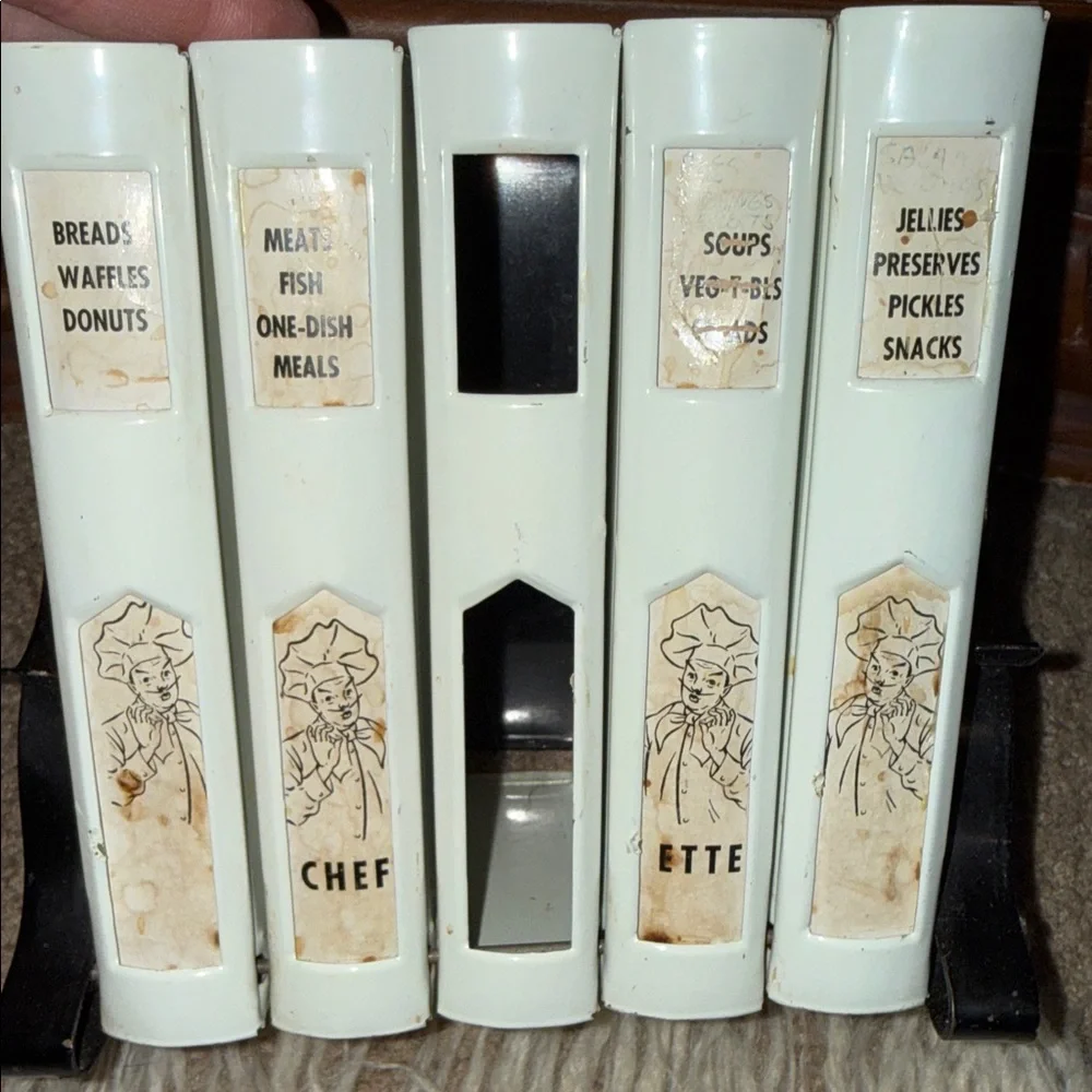 Vintage Chefette recipe card holder rack